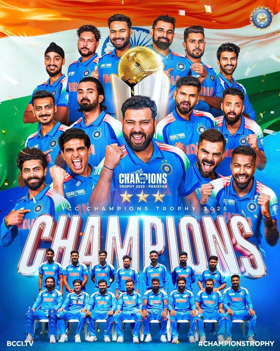 India's Triumph in ICC Champions Trophy 2025: A Testament to Teamwork and Resilience